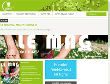 Tablet Screenshot of institut-medecine-sport.fr